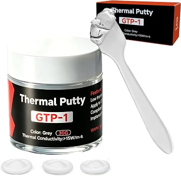 Thermal Putty Advance - 30 Gram - >15W/mK High Performance Replacement for Thermal Paste and Thermal Pads, Non-Conductive Gap Filler for Server, GPU VRAM, VGA Units, IC Chip & Heatsink