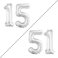 Vista 347 de GOER Globos con el número 80 para decoraciones de fiesta de cumpleaños número 80, globos de helio de aluminio jumbo de 42 pulgadas para 80 Oro rosa
