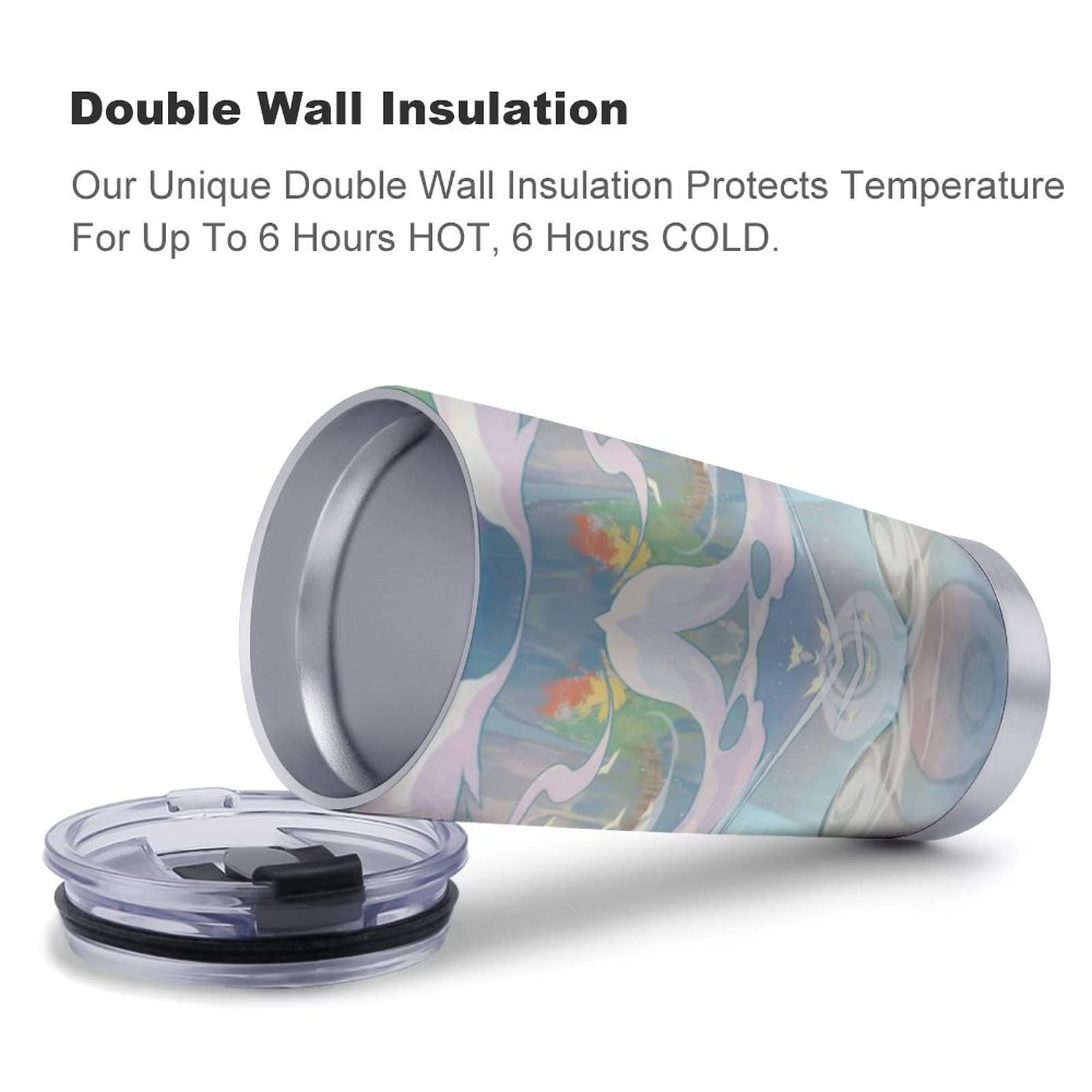 Amazon.co.jp: タンブラー 真空断熱 原神 げんしん アニメ ふた付き 多