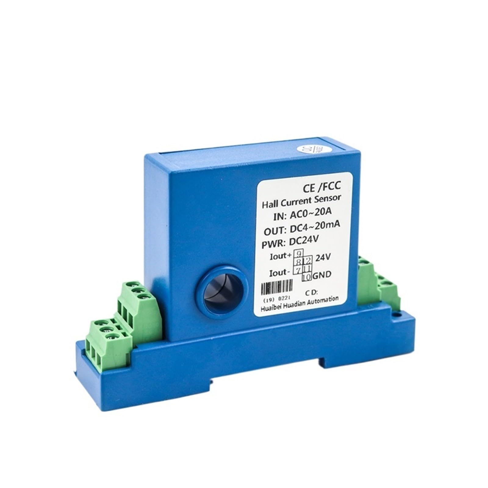 Capteur à effet Hall 0-10A noyau divisé avec sortie 0-10V DC pour mesure de courant