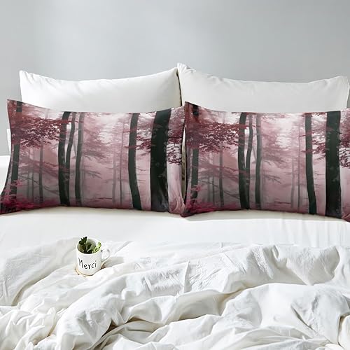 Miniatura 4 de Erosebridal National Parks - Juego de sábanas de paisaje ahumado canadiense al aire libre, paisajes artísticos, sábana bajera ajustable, diseño de