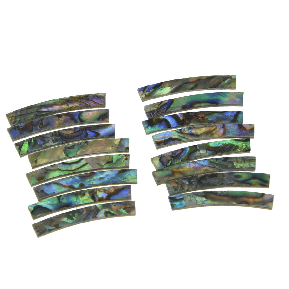 MINHTOANBV Part for Guitar Part for Guitar Rosette Paua Abalone Shell Curved Sound Hole Inlay Strips 110x3mm