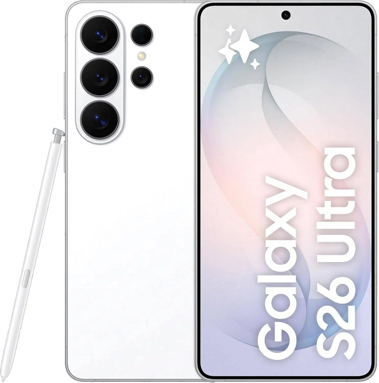 Penna di ricambio S26 Ultra S Pen per Samsung Galaxy S26 Ultra, compatibile con tutte le versioni di Galaxy S26 Ultra 5G, penna touch con sensibilità alla pressione di 4096 (Bianco)