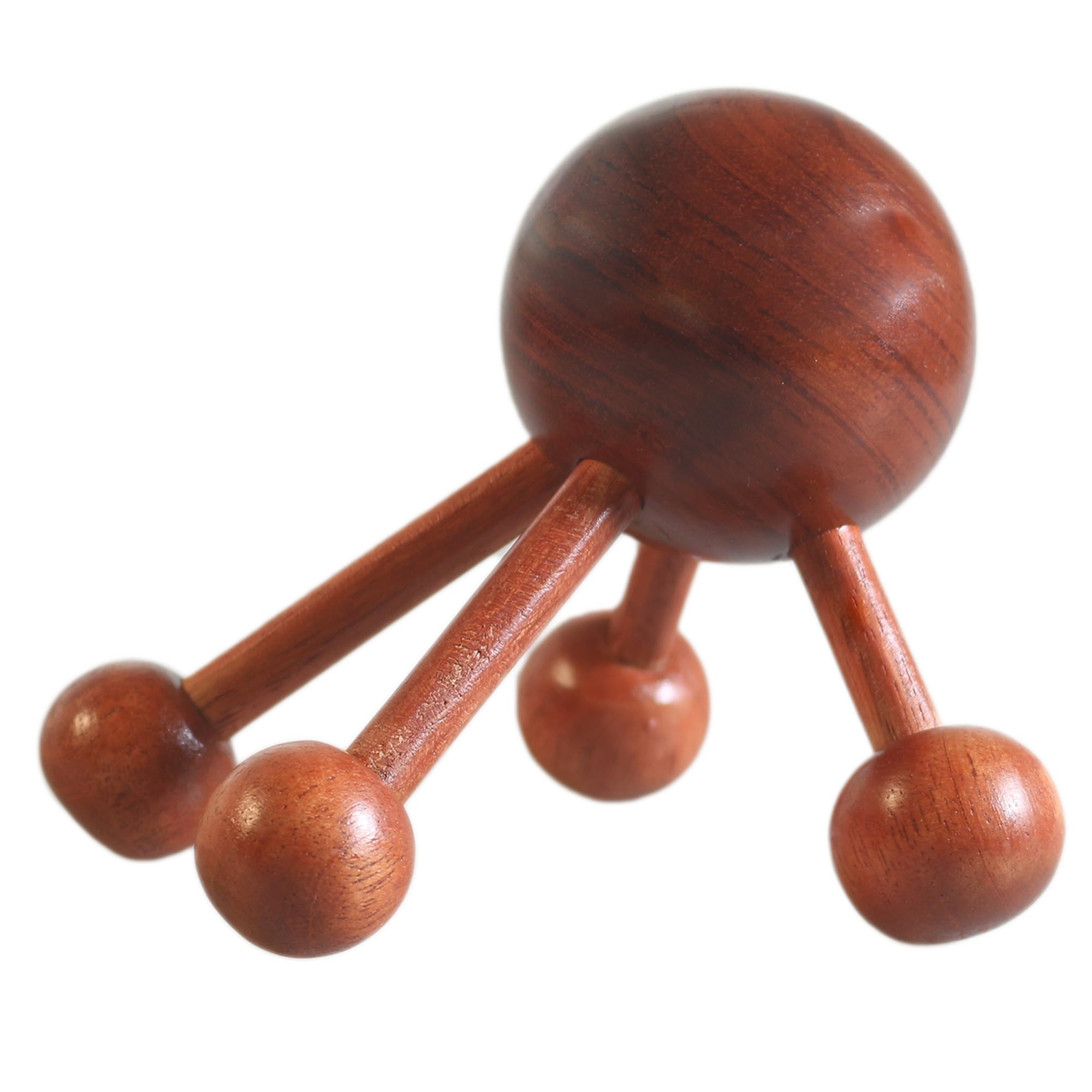 Massagespinne aus Rosenholz - Handgefertigtes Massagegerät, 