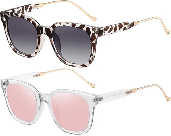 Sunglasses womens Trendy Sunglasses for Women and Men – Retro Knot Cat Eye Style, UV Protection Fashion Shades, Designer-Inspired Unisex Sun Glasses for Outdoor, Driving, Travel