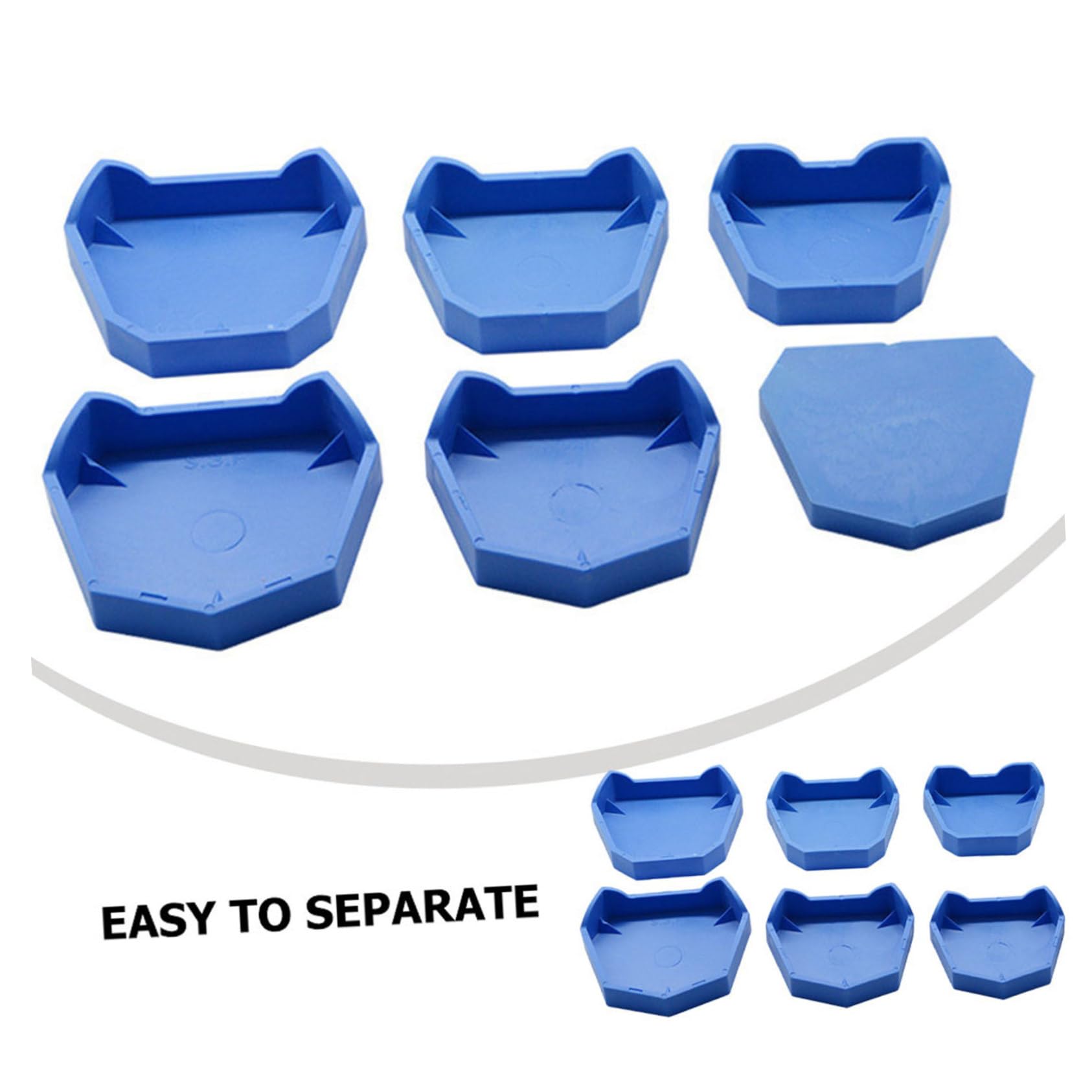 Ciieeo 5 Set Base Per Dentali Stampo Per Con Design Flessibile E Facile Separazione Adatto Per Cliniche E Laboratori 6 Pezzi*5