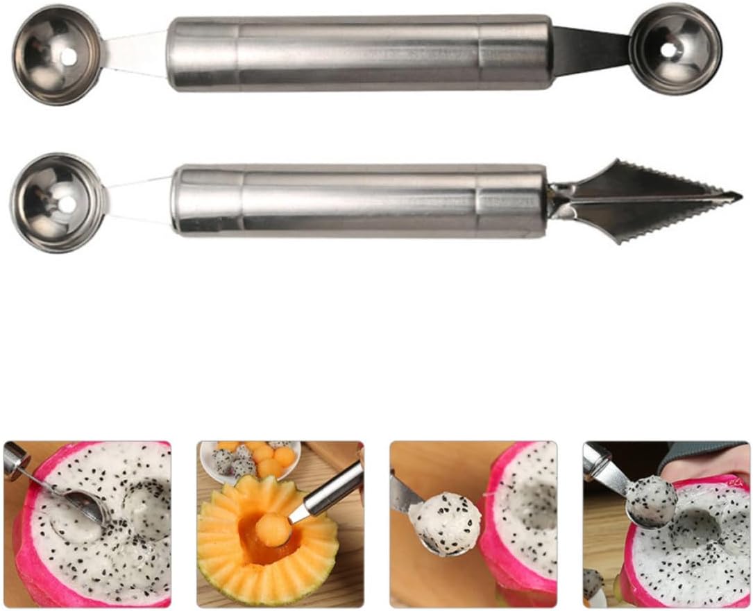 Stainless Steel Scooping Spoon Set Fruit for Kitchen Carving