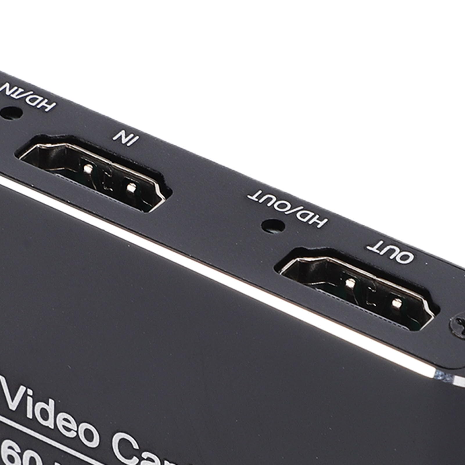 Sxhlseller Tarjeta de Captura HDMI 4K 60Hz con Salida en Bucle, Dispositivo de Captura de Vídeo de Aleación de Aluminio USB 3.2, Paso HDR VRR para Streaming de Juegos OBS VLC