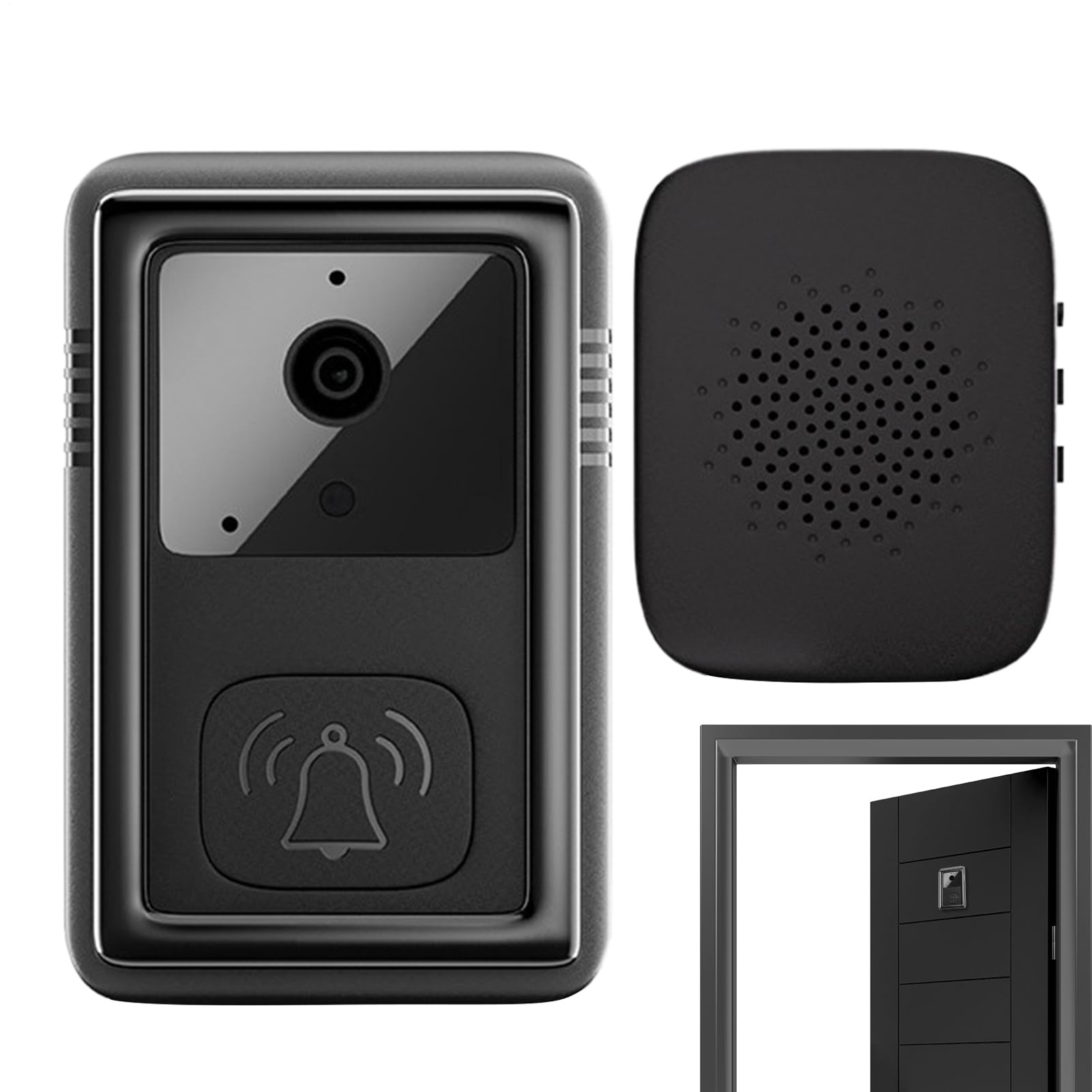 Sonnette vidéo intelligente WiFi domestique haute définition pour entrepôt