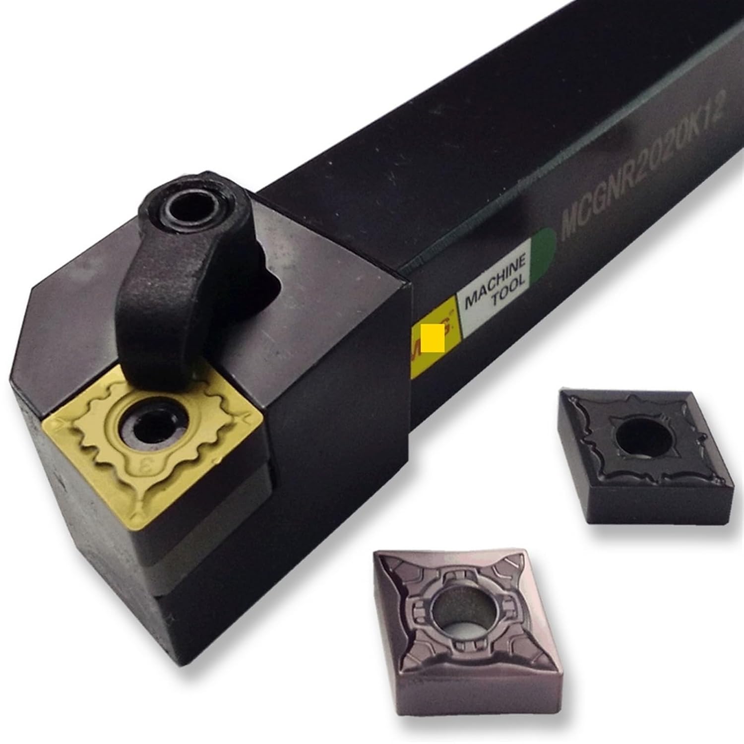 MCGNR2525M12 20mm 25mm 32mm Lathe Machining Cutter Bar External Turning Tools Holder Boring Metal Cutting Toolholders 1Pcs(MCGNR2020K12)