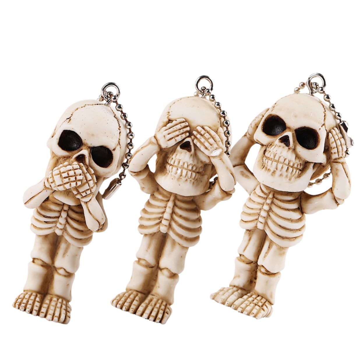 Colgante De Calavera Accesorios Escritorio Accesorios De Escritorio Colgantes Llavero Plantas Falsas Decoracion Coche Decoración De Halloween Cadenas Resina