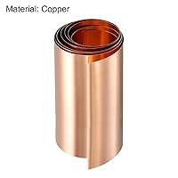 Vista 93 de uxcell Copper Sheet Roll, Metal Foil Plate 1000mm x 20mm x 0.8mm