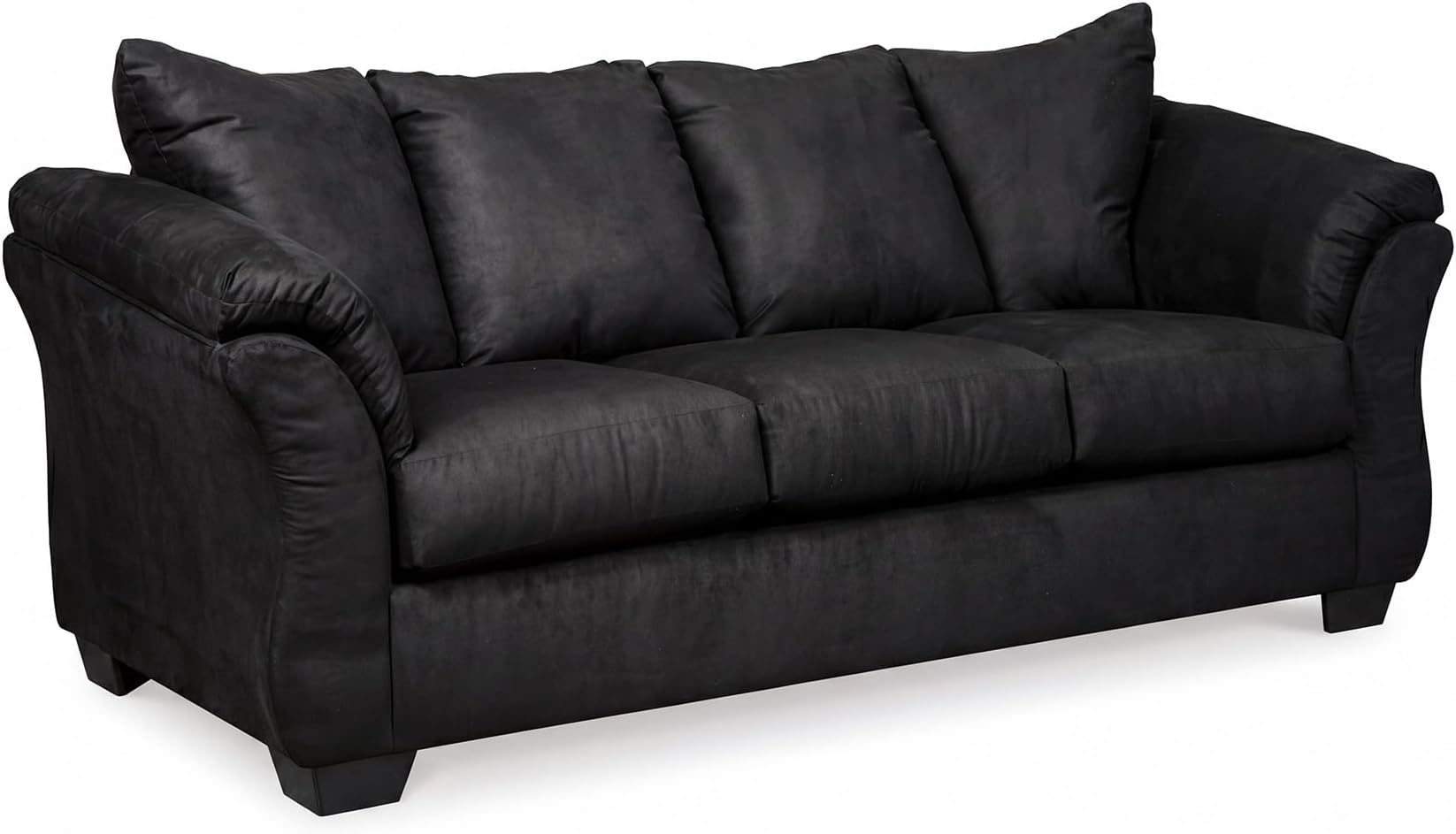 Darcy Classic Contemporary Sofa, Black
