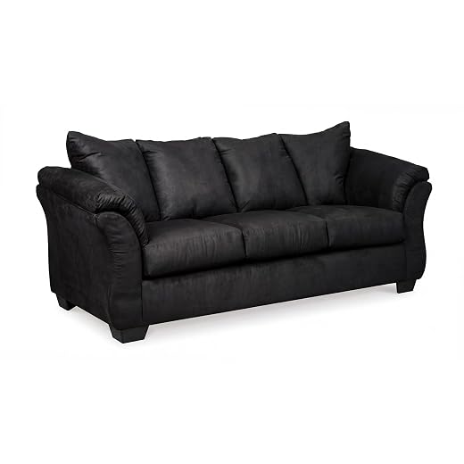 Signature Design by Ashley Darcy Casual Upholstered Sofa, Dark Blue