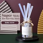 MONVICT paquet de 200 Mini Sticks à colle chaude avec 4" Longue 0.27” Diamètre, Craft Colle chaud Colles toutes les fins Colles de colle chaud pour la plupart des pistolets à colle, Colles claires pour DIY, Arts & Artisanat 4" Longue 0.27” Diamètre , Pâtes de colle fondues chaudes artisanales , Tous les purp