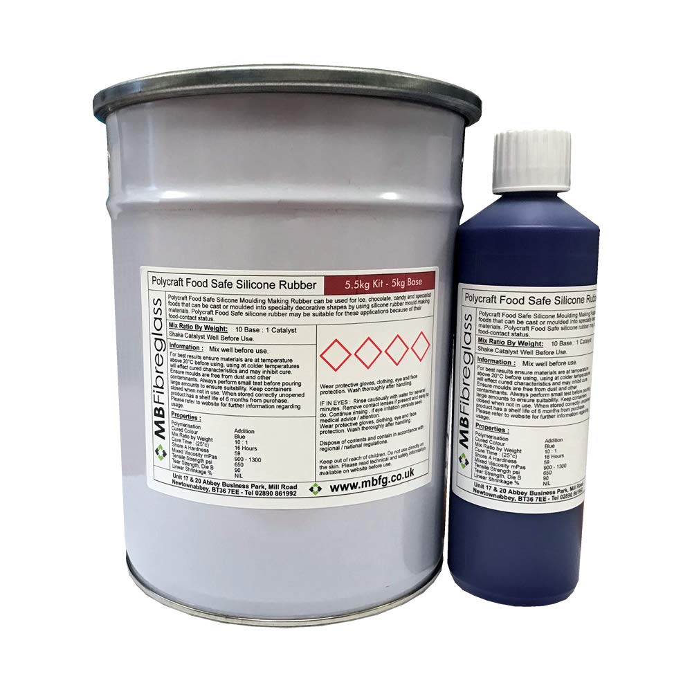Polycraft M Food Safe RTV Silicone Moulding Kit - 5.5Kg Kit