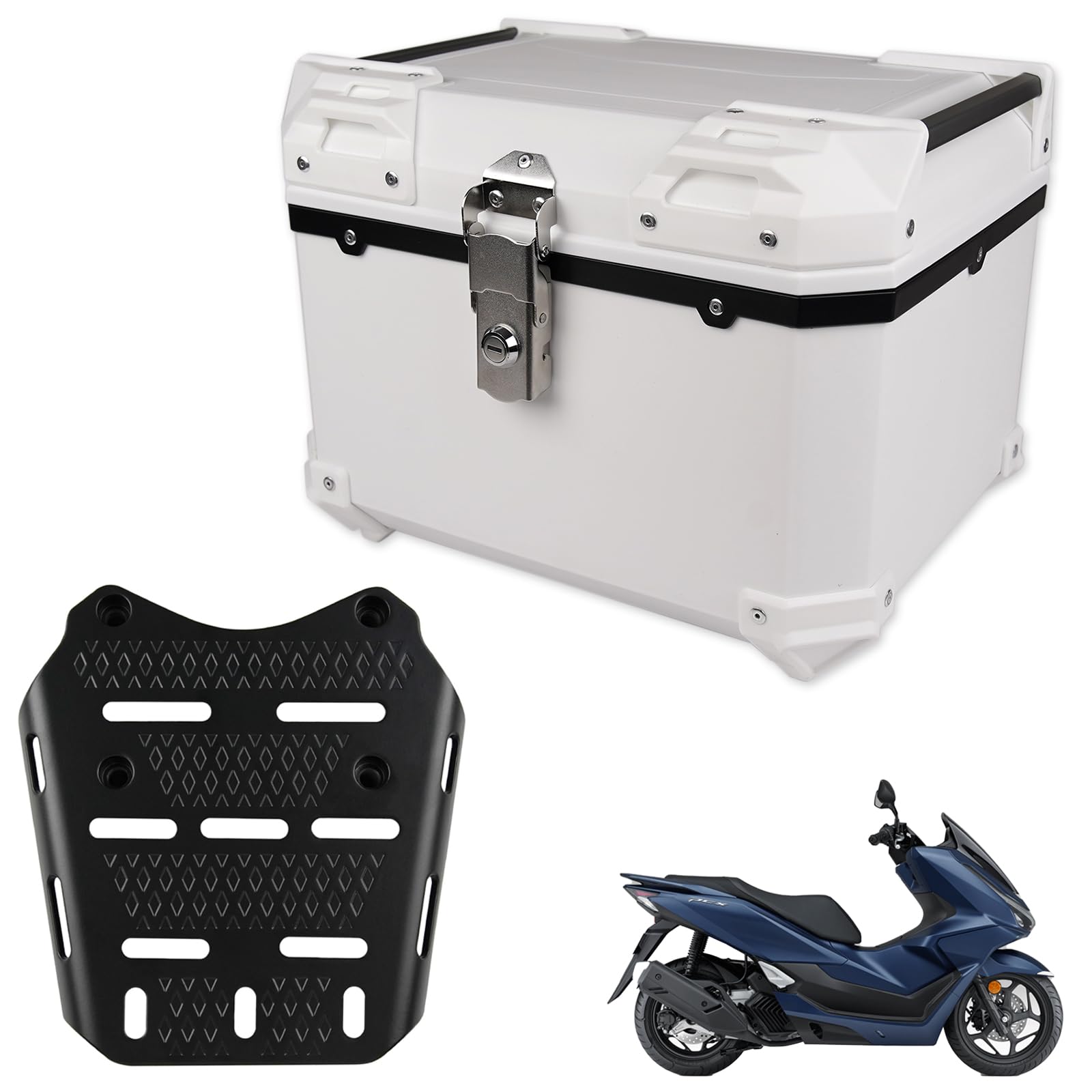 Amazon | HI-LINE PCX専用 リアボックス＆キャリアセット 45L 大容量