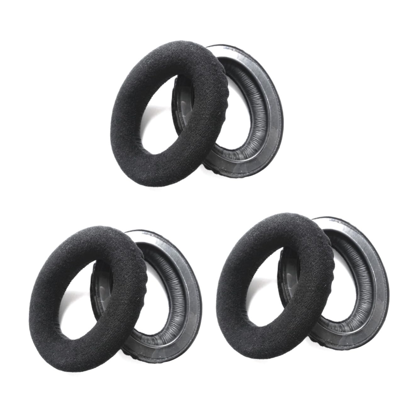 PartyKindom 3piezas Almohadillas De Repuesto para Auriculares Almohadillas Negras Cómodas y Duraderas Mejora El Rendimiento De Graves