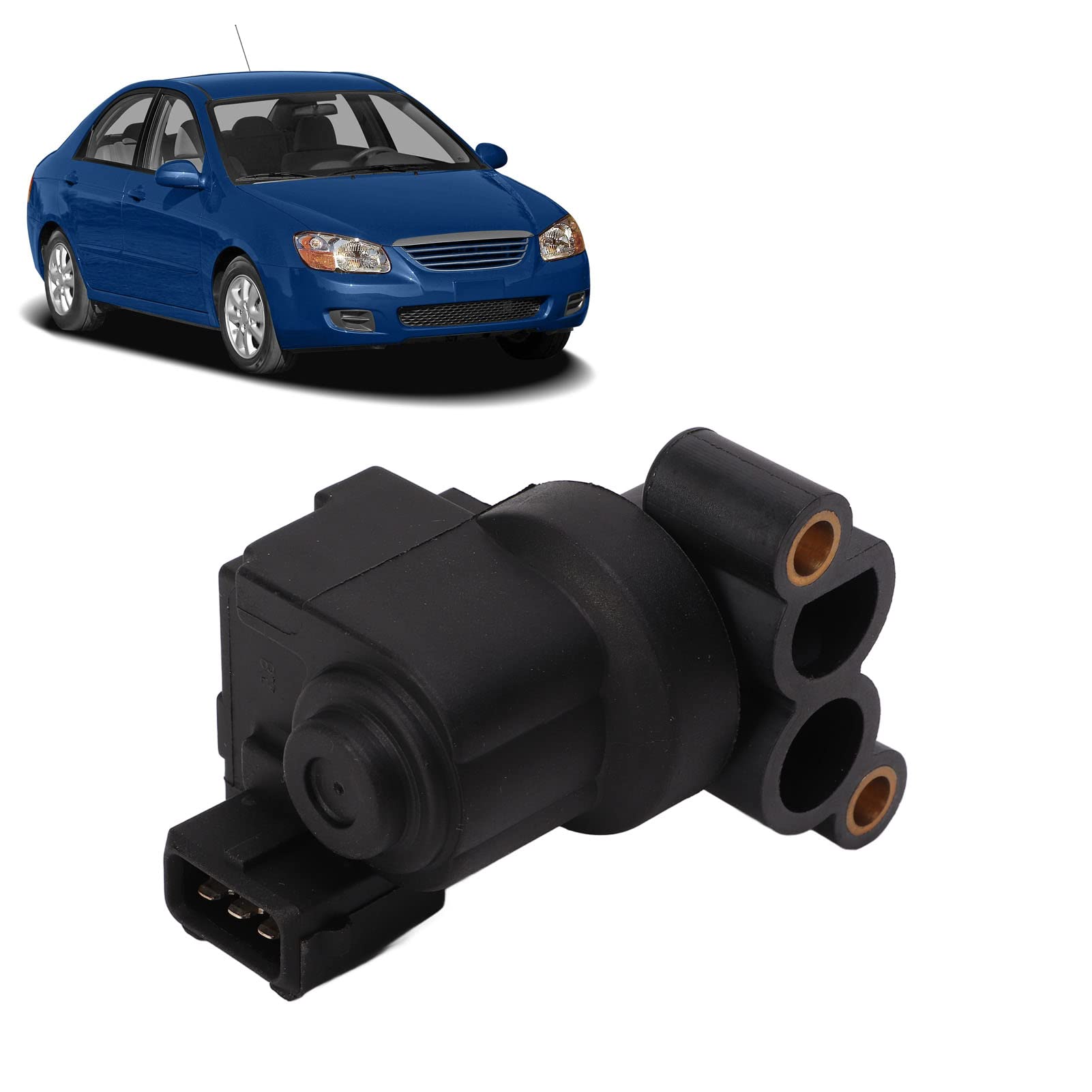 Válvula de Control de Aire Inactivo con Junta 3515022600 Reemplazo para Elantra Accent Tiburon Válvula IAC 35150 22600 9540930005 4030007 Válvula de Control de Aire Inactivo con