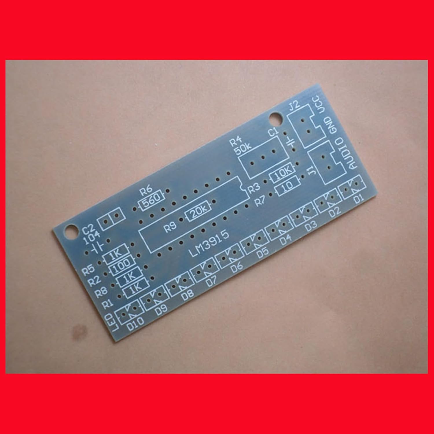 Diyer Electronics Set with Sound Level Indicator 10 LED Display Easy Sound Signal Soldering Assembly