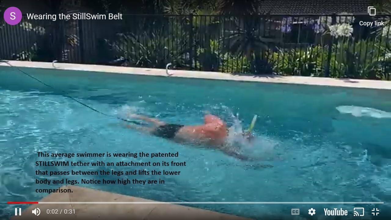 Unlike Other Swim Tethers. It is Designed with an Additional Strap Attached at The Front which Creates an Uplift That Prevents Your Legs from Sinking