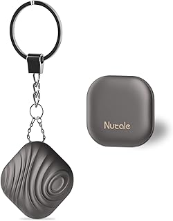 Nutale Air Key Finder Tag (iOS Only), Bluetooth Tracker Item Locator with Key Chain for Keys Pet Wallets or Backpacks and Tablets Batteries Include Compatible with FindMy APP (Black, 1 Pack)