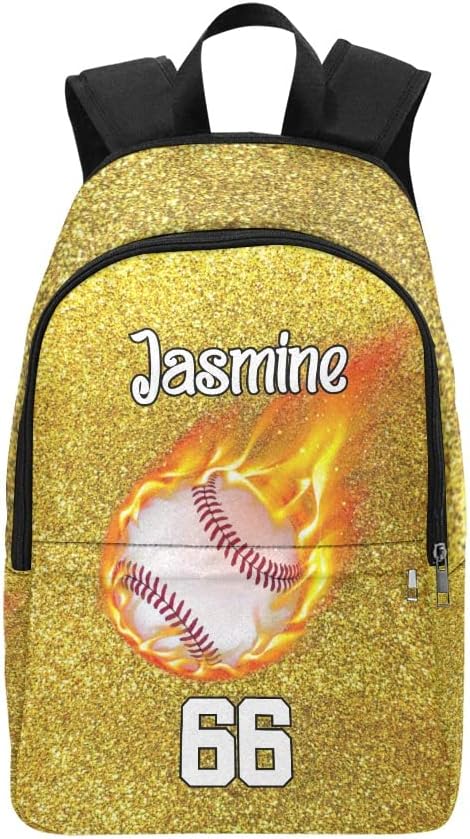 baseball print backpack