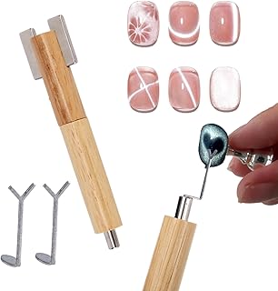 Juego de 3 imanes de uñas de ojo de gato, inc...