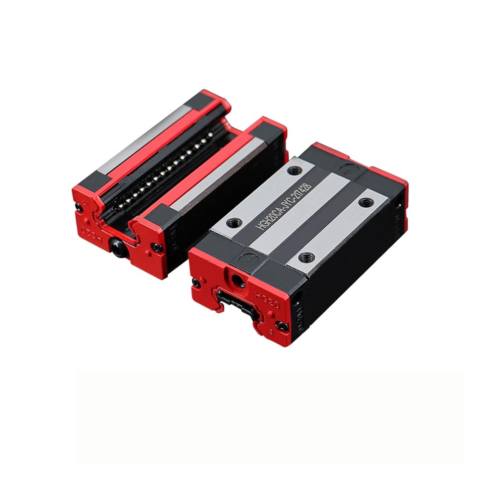 Linear Rail, Linear Sliding Gide 2PCS HGR35 Linear Guide + 4PCS HGW35CC Linear Bearings Flange Slide Block(1700mm)