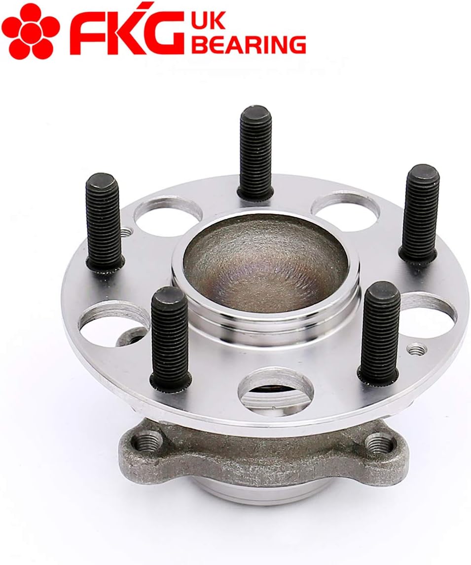 FKG 512257 Rear Wheel Bearing Hub Assembly fit for 2006-2011 Honda Civic (ABS LX DX GX Only 1.8L), 5 Lugs Set of 2