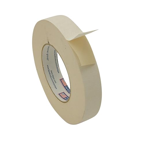 Intertape 591/BEIG136 591 Double Sided Flat back Paper Tape: 1" x 36 yd., Beige - 1 in. x 36 yds. (24mm x 33m)
