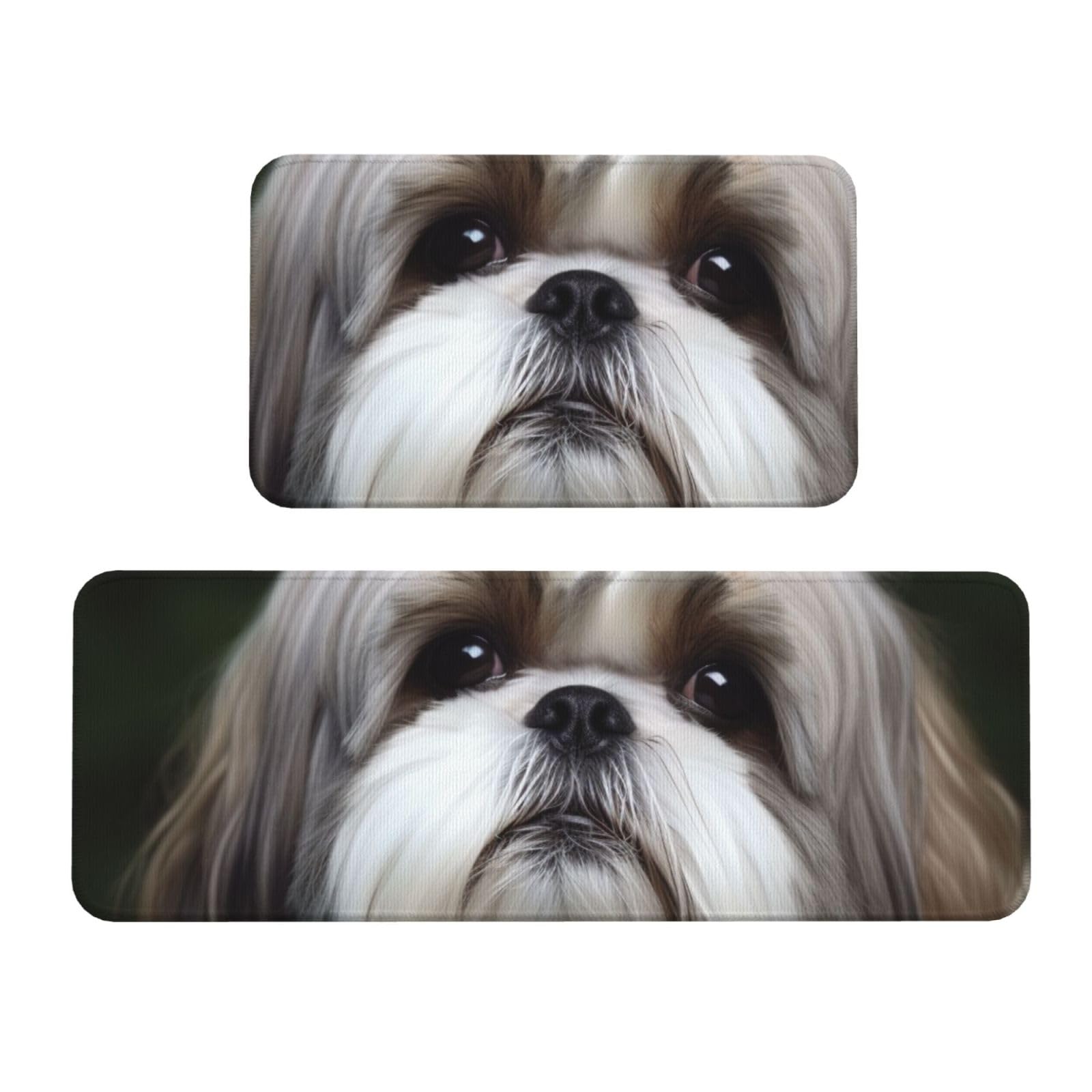Tapis de cuisine Shih Tzu rembourré antidérapant 43x75 43x120cm