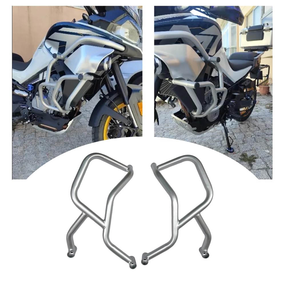 EKSED Motorcycle Tank Guard Bumper Engine Falling Protection Bar for CFMOTO 800MT 2021-2024, Crash Bar for CF-Moto CF Moto MT800 800 MT 800-MT CF800MT 2022 2023