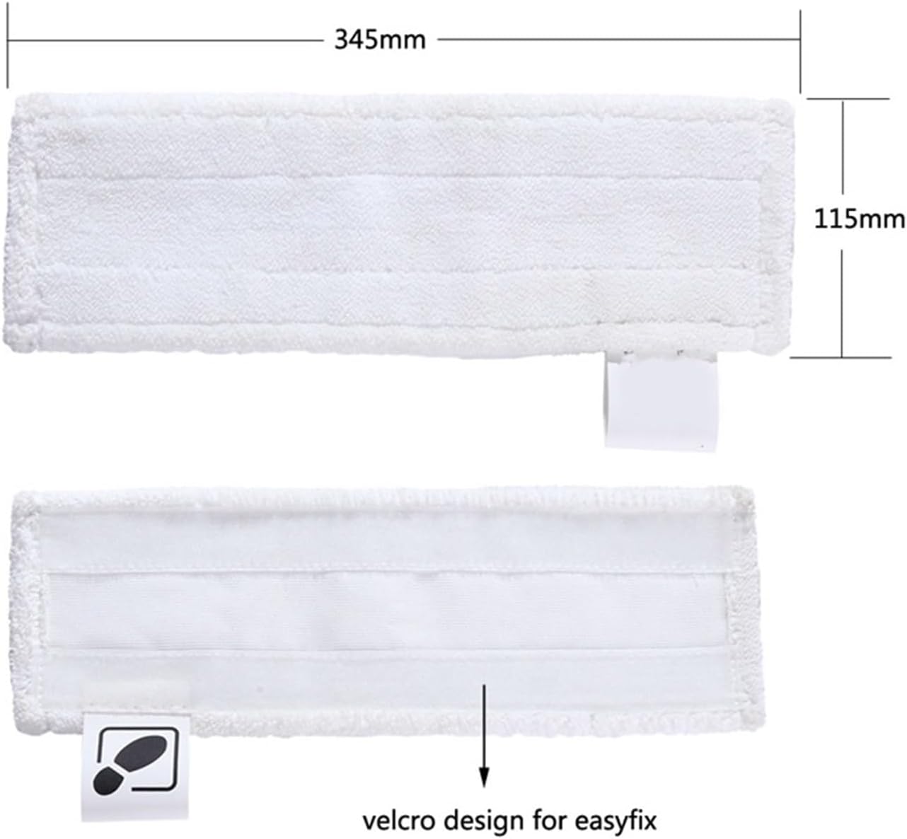 Sweeping Parts, Mop Cloth, Compatible for Karcher Easyfix SC2 SC3 SC4 SC5 Steam Cleaner Microfibre Floor Clothes Brush Accessories (Color : 8PCS-02)