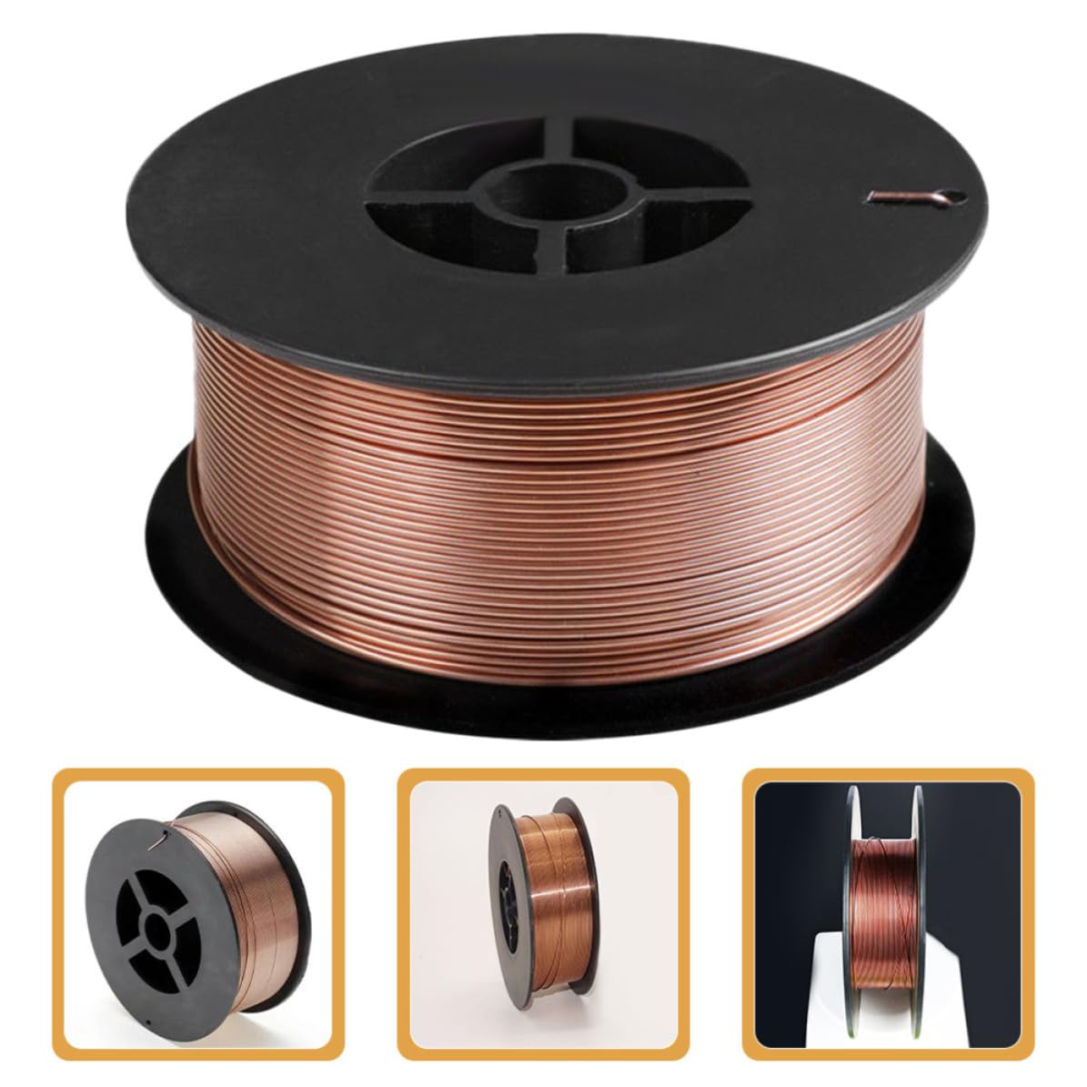 jojofuny Alambre de Soldadura sin Gas de Acero al Carbono de 0.8mm Núcleo Fundente para Tanques y Fabricación Alto Rendimiento y Penetración Estable