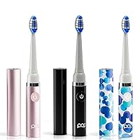 Vista 19 de Cepillo de dientes eléctrico Pop Sonic (burbuja morada) – Cepillos de dientes de viaje con batería AAA Cepillos de dientes eléctricos para niños