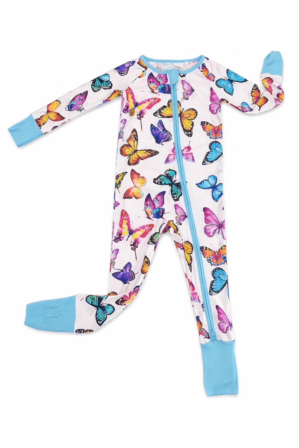 Liyah Loom Signature Bamboo Baby Romper Printed 2-Way Zipper Pajamas Breathable Sleep Play for Babies 0 18M