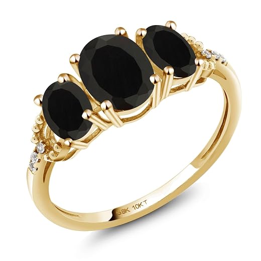 Gem Stone King Black Onyx Ring