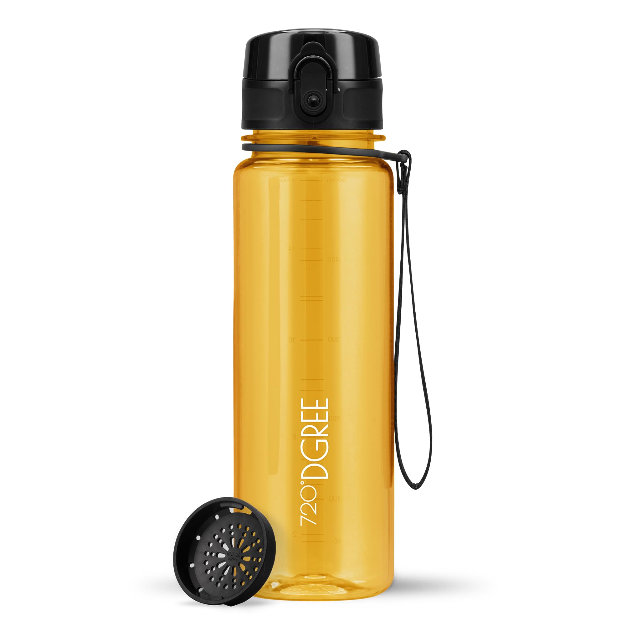 720°DGREE Botella Agua 1 Litro “uberBottle“ - Tamiz-Fruta, softTouch - Sin BPA, Prueba de Fugas, Reutilizable - Cantimplora, Water Bottle ideal para Deporte, Fitness, Gimnasio, Senderismo, Ciclismo — view 30