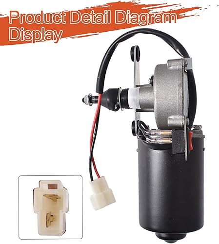 Miniatura 3 de labwork Kit de repuesto para motor de limpiaparabrisas eléctrico de 12 V, repuesto para Polaris RZR para repuesto de Kawasaki para Can-Am Maverick