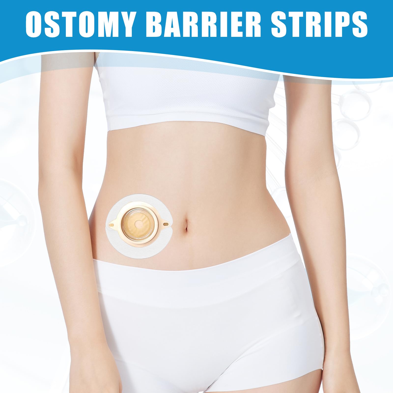 60 Unidades Barrera De Ostomía Fugas Elásticas, Sellado Curvo Tiras Elásticas De Barrera Sensible Impermeable, Para Bolsas De Estoma Y Accesorios De Colostomía