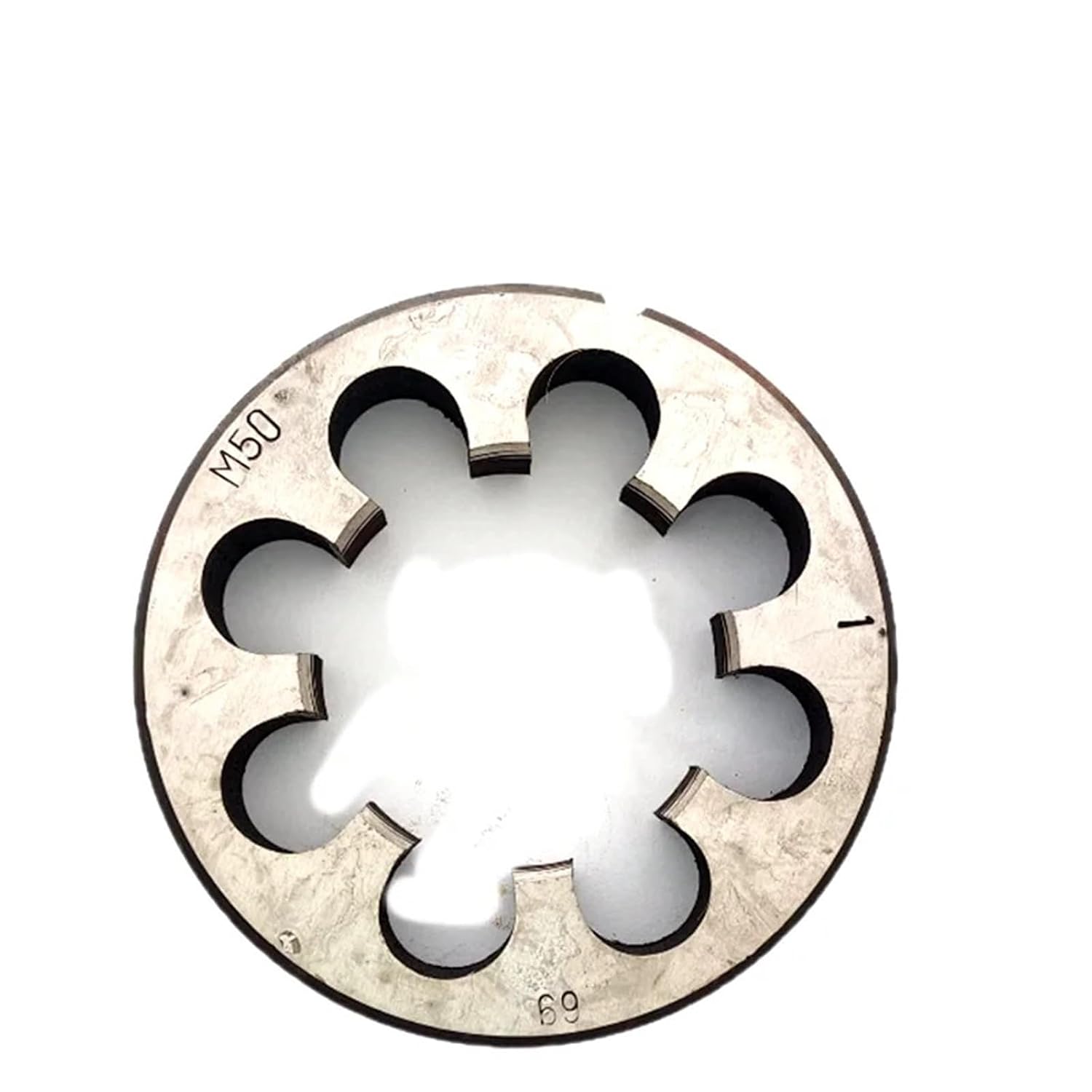 1PCS Thread Die Right Hand Metric Round HSS Threading Metal Cutting Tools(M52x3)