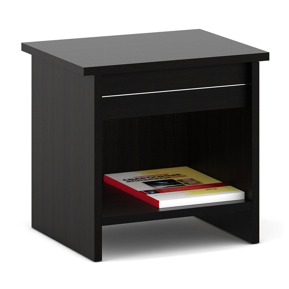 SPACEWOOD Bedside Table| Carnival | Engineered Wood Side Table Without Drawer | 3 Year Warranty | Natural Wenge-picture-26