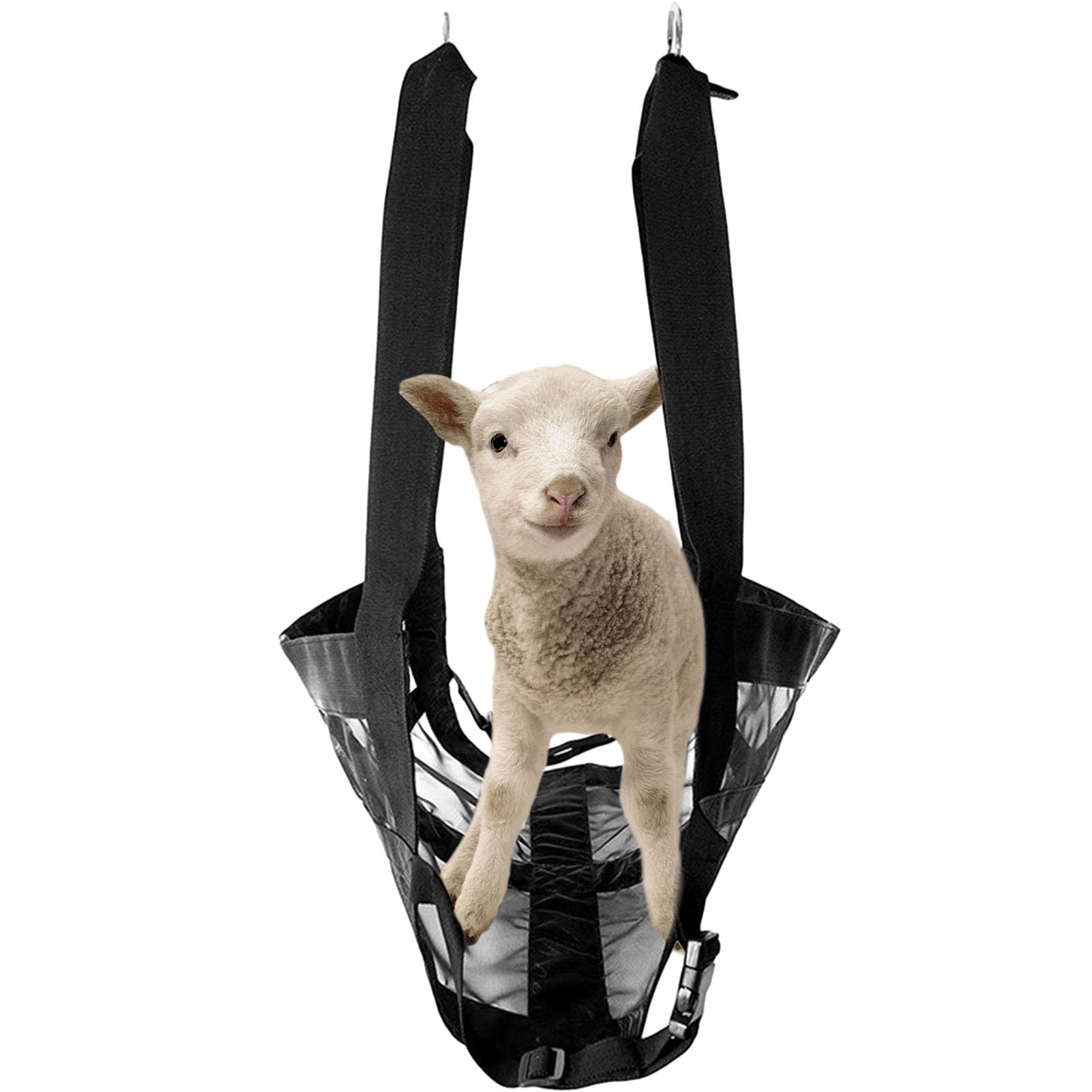 Bande de pesage pour animaux - Balance à suspension réglable, ceinture de pesage | Bandes pour Balance de bétail avec ceinture, harnais pour bétail et chiens (Noir)