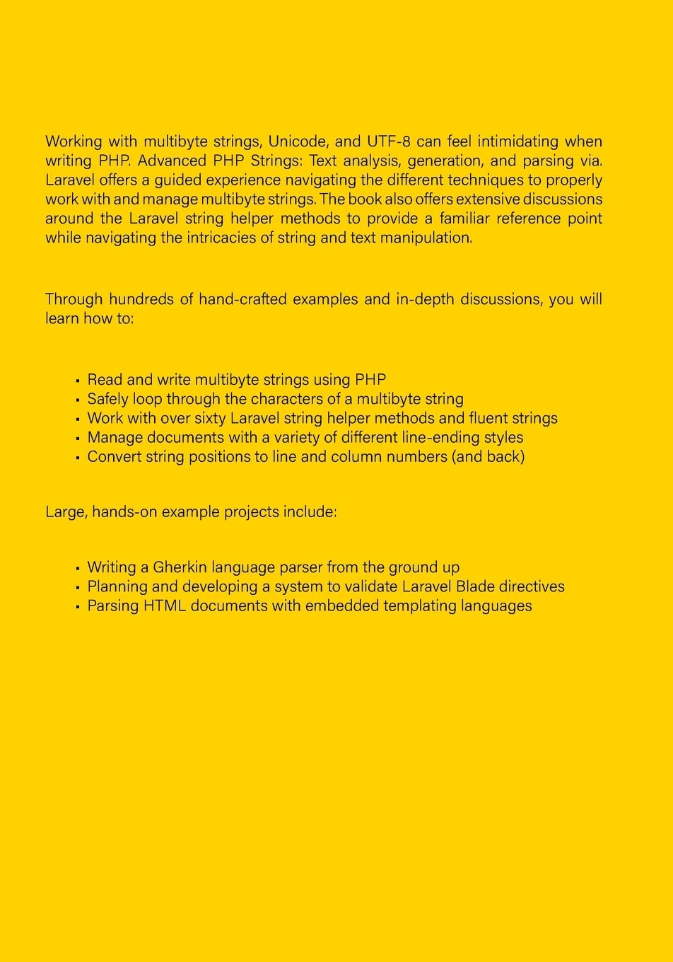 Advanced PHP Strings: Text analysis, generation, and parsing via. Laravel