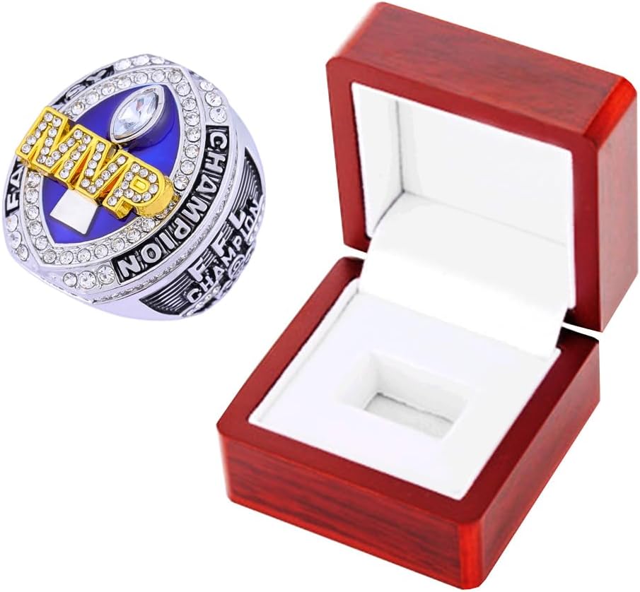 Fantasy Football Ring 2025 Award Prize Trophy Sports Winner MVP Championship Ring