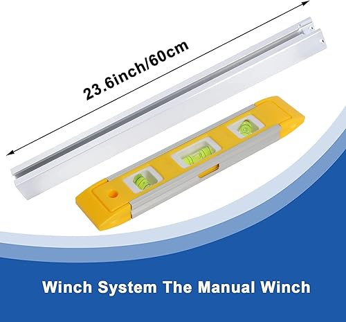Miniatura 9 de Podoy Kit de cabrestante de molino de motosierra para sistema de cabrestante de fresado de motosierra con sistema de anclaje de brazo de palanca,