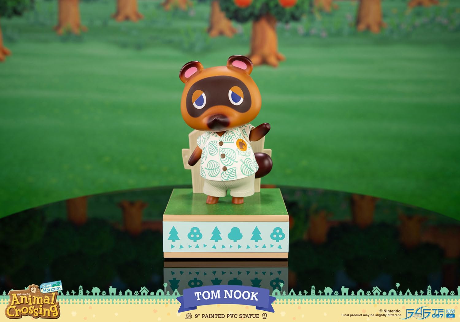 First 4 Figures - Animal Crossing: Nuevos horizontes - Estatua Tom Nook - Estatua de PVC Pintado - 22cm