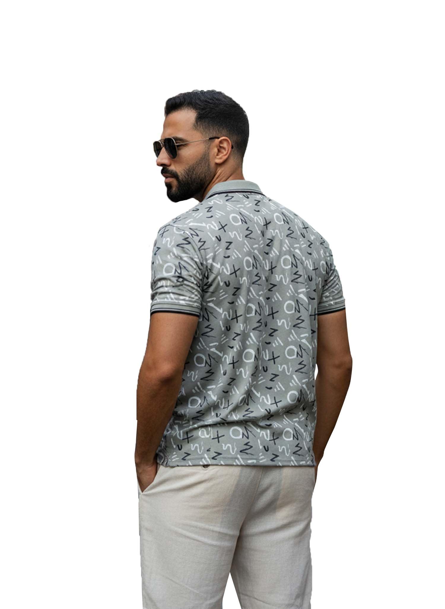 Lymio Polo pour homme, style col (lots également disponibles) (121-124)