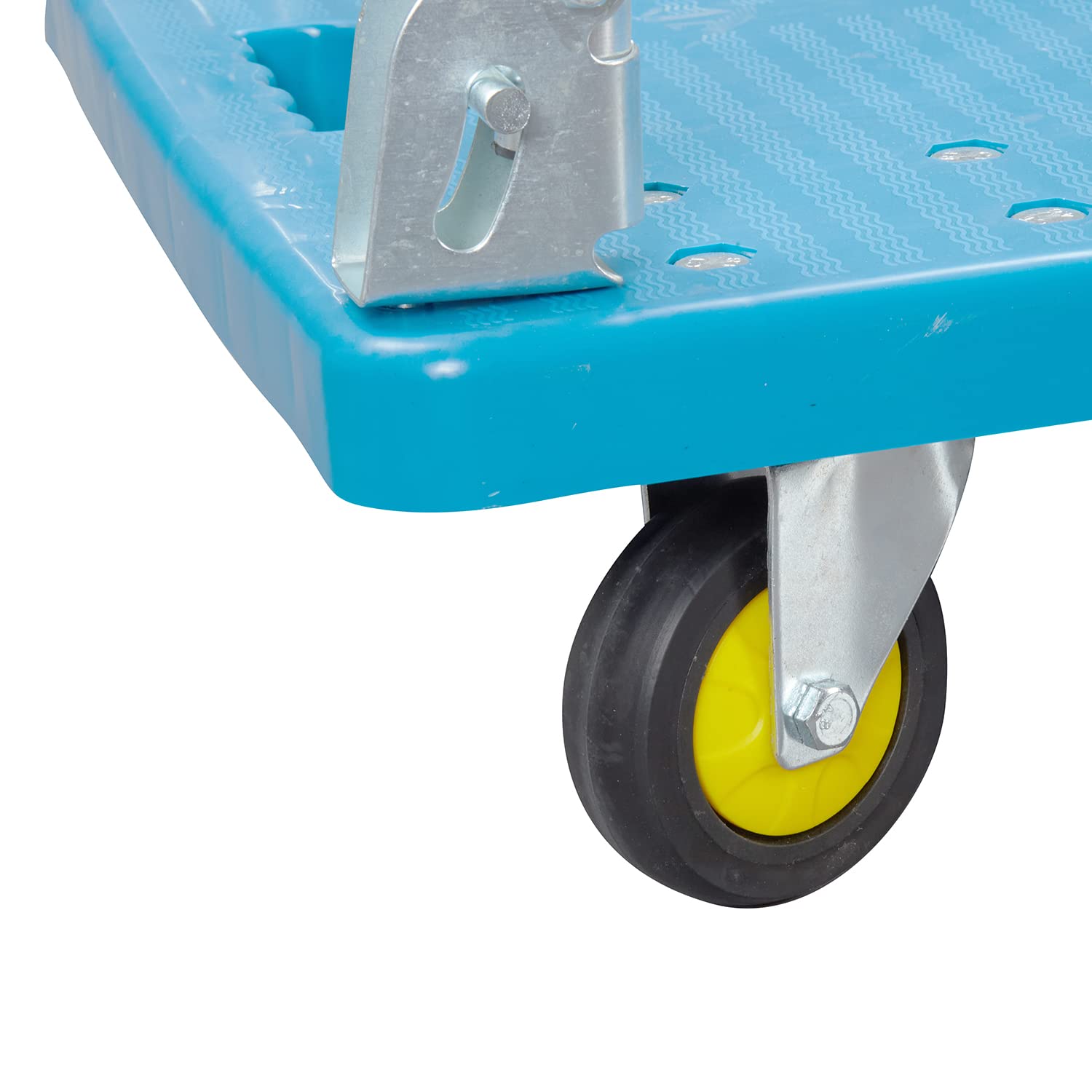 KATSU Tools Schwerlast Leichtgewicht Faltbare Plattform Trolley, Kunststoff Lagerwagen mit 150KG Kapazität, Schwenkräder, Einfach zu Verstauen